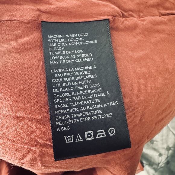 Anthropologie Small Brown Babydoll Mini Dress Blouson Silky Peasant Puff Sleeve - Picture 7 of 8